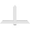 Ekena Millwork Eugene Architectural Grade PVC Gable Bracket, 60"W x 37 1/2"H x 6"D x 6"F, 15/12 Pitch GBP060X38X0606EUG00 - alternate 4